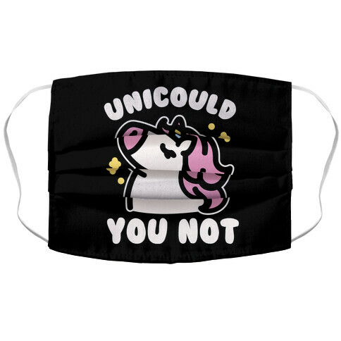 Unicould You Not Sassy Unicorn Parody Accordion Face Mask