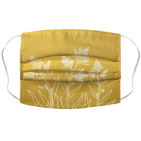 Goldenrod Gradient Accordion Face Mask