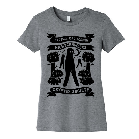 Fresno Nightcrawlers Cryptid Society  Womens T-Shirt