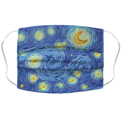 Starry Night Accordion Face Mask