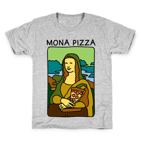 Mona Pizza Parody Kids T-Shirt