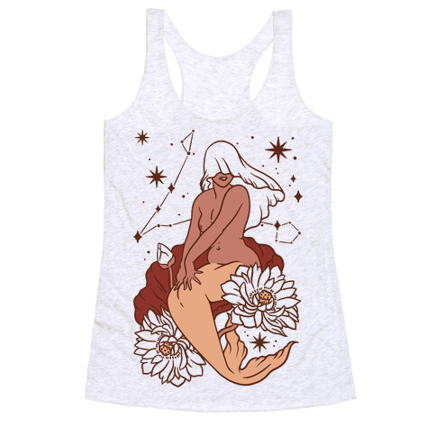 Zodiac Pinup Pisces Racerback Tank Top