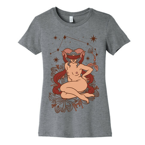 Zodiac Pinup Aries Womens T-Shirt