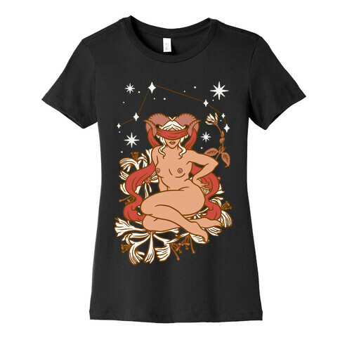 Zodiac Pinup Aries Womens T-Shirt