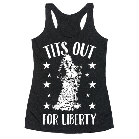 Tits Out For Liberty Racerback Tank Top