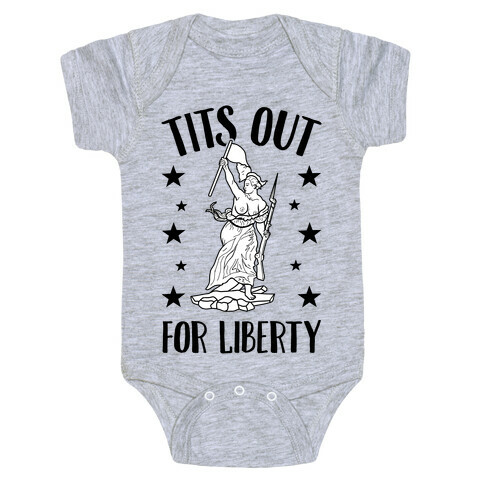 Tits Out For Liberty Baby One-Piece