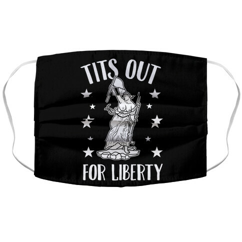 Tits Out For Liberty Accordion Face Mask