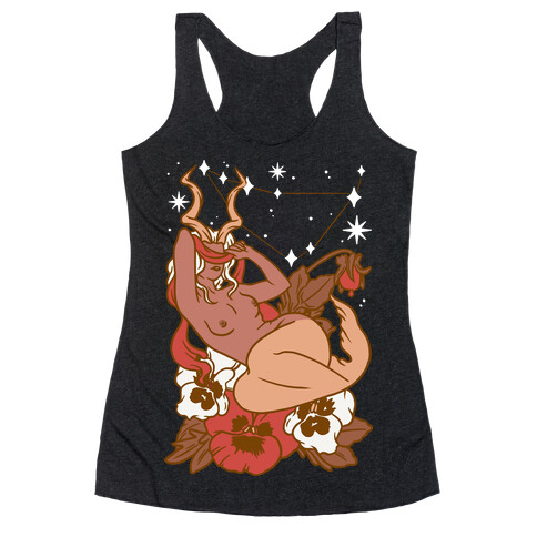 Zodiac Pinup Capricorn Racerback Tank Top