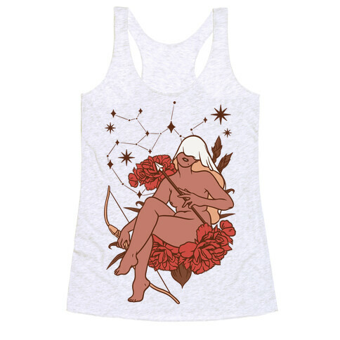 Zodiac Pinup Sagittarius  Racerback Tank Top