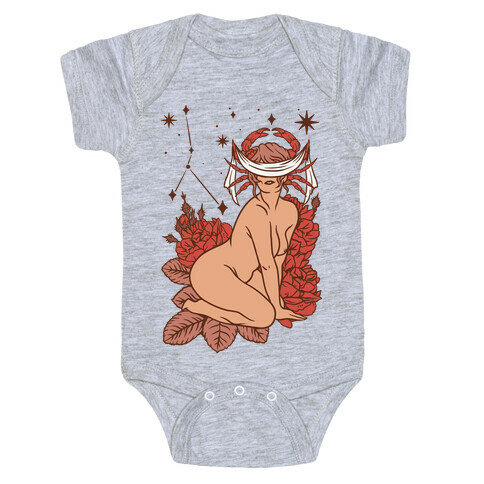 Zodiac Pinup Cancer Baby One-Piece