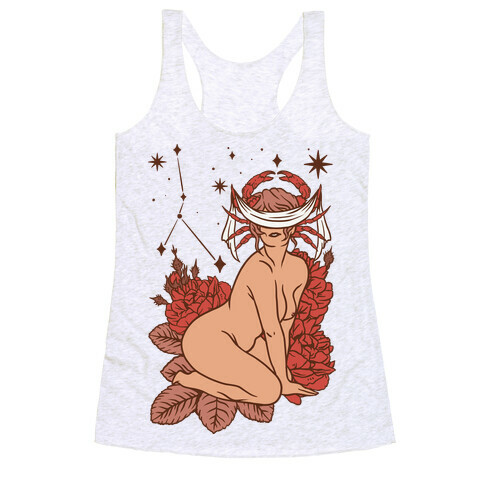 Zodiac Pinup Cancer Racerback Tank Top