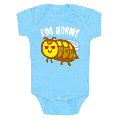 I'm Horny Hornet Parody White Print Baby One-Piece