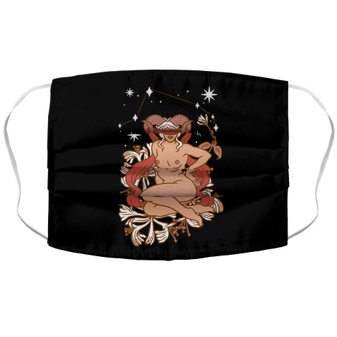 Zodiac Pinup Aries Accordion Face Mask