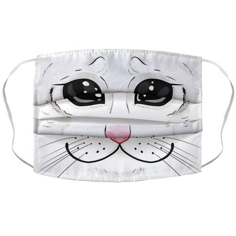 Crying Cat Face Accordion Face Mask