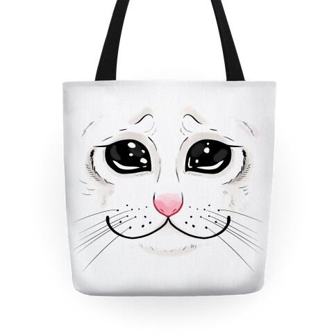 Crying Cat Face Tote