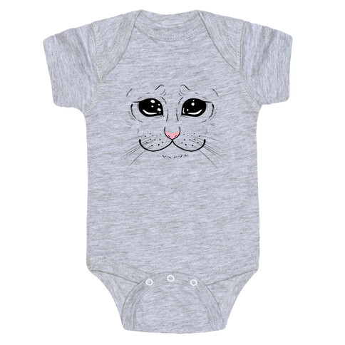 Crying Cat Face Baby One-Piece