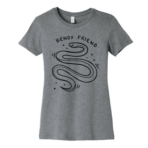 Bendy Friend Snake Womens T-Shirt