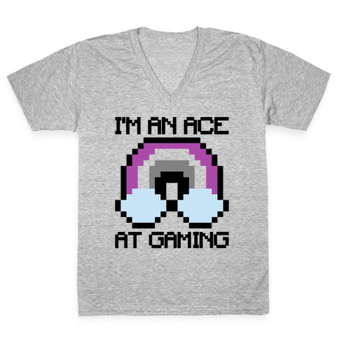 I'm An Ace At Gaming V-Neck Tee Shirt