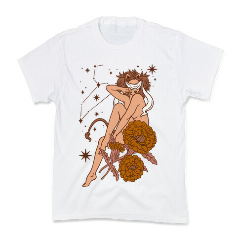 Zodiac Pinup Leo Kids T-Shirt