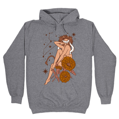 Zodiac Pinup Leo Hooded Sweatshirt