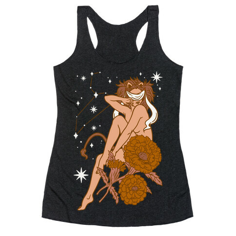 Zodiac Pinup Leo Racerback Tank Top