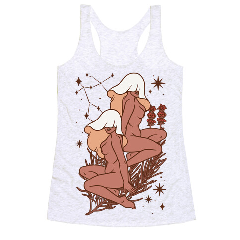 Zodiac Pinup Gemini Racerback Tank Top