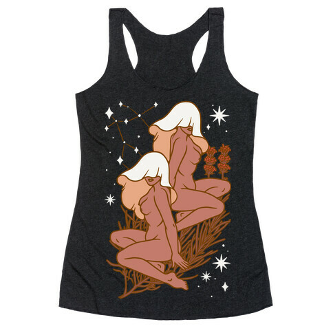 Zodiac Pinup Gemini Racerback Tank Top