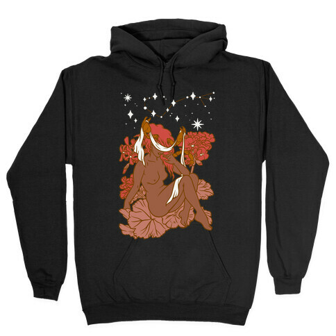 Zodiac Pinup Scorpio Hooded Sweatshirt