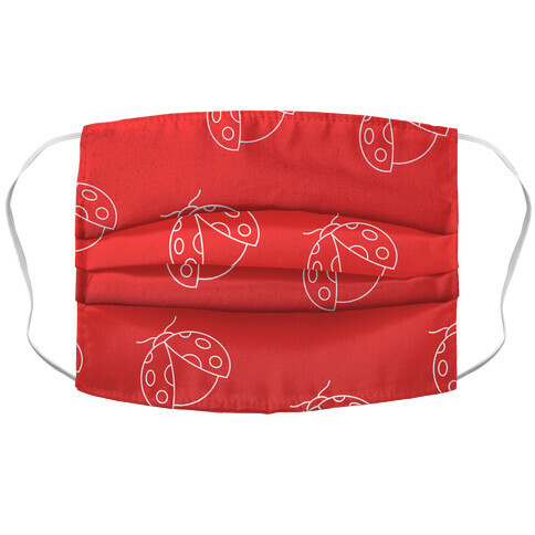 Ladybug Red Gradient Accordion Face Mask