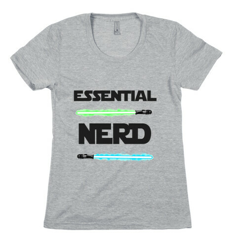 Essential Nerd Star Wars Parody Lightsaber Womens T-Shirt