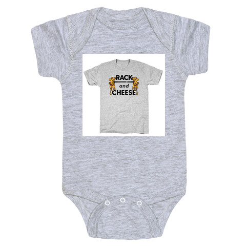 Rack and Cheese Lifting Baby One-Piece