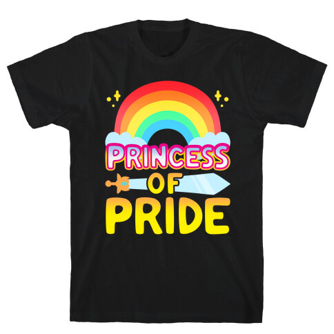 Princess of Pride Parody White Print T-Shirt