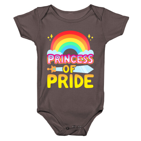 Princess of Pride Parody White Print Baby One-Piece