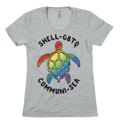 ShellGBTQ Communisea (LGBTQ Turtle) Womens T-Shirt