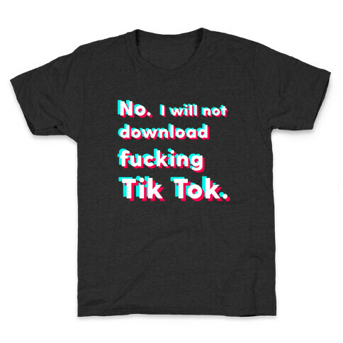 Anti-Tik Tok Parody Kids T-Shirt