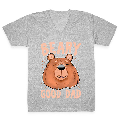 Beary Good Dad V-Neck Tee Shirt