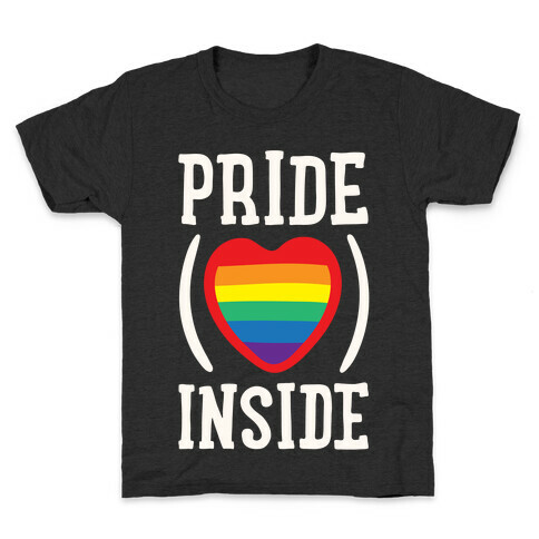 Pride Inside White Print Kids T-Shirt