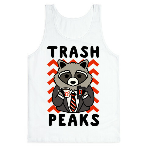 Trash Peaks Raccoon Tank Top