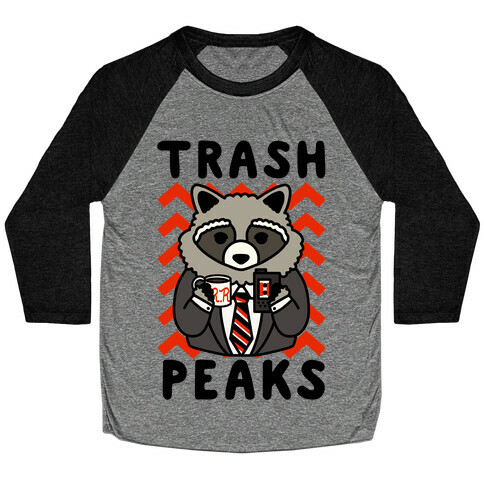 Trash Peaks Raccoon Baseball Tee