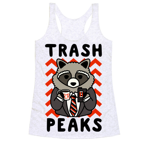 Trash Peaks Raccoon Racerback Tank Top