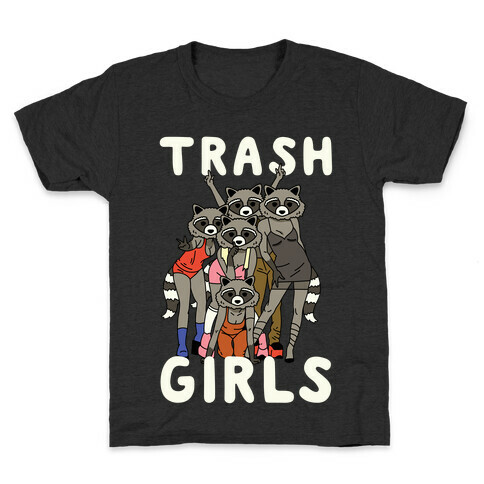 Trash Girls Raccoons Kids T-Shirt