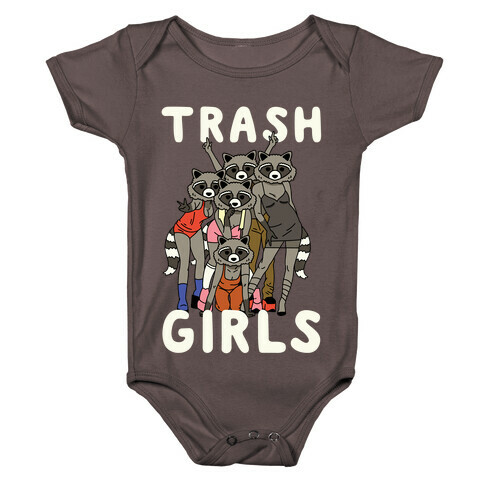 Trash Girls Raccoons Baby One-Piece