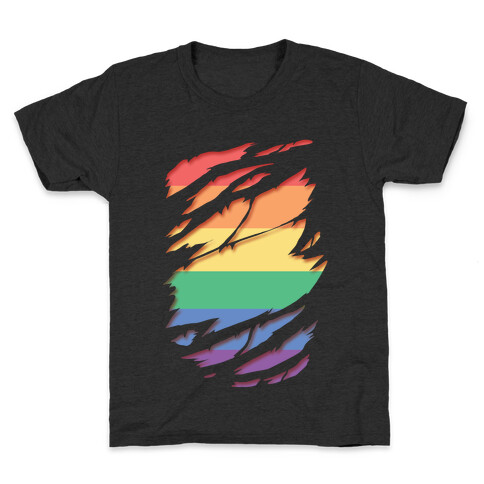 Ripped Shirt: Gay Pride Kids T-Shirt