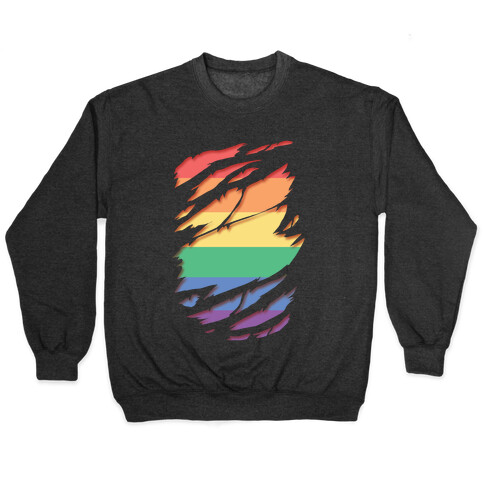 Ripped Shirt: Gay Pride Pullover