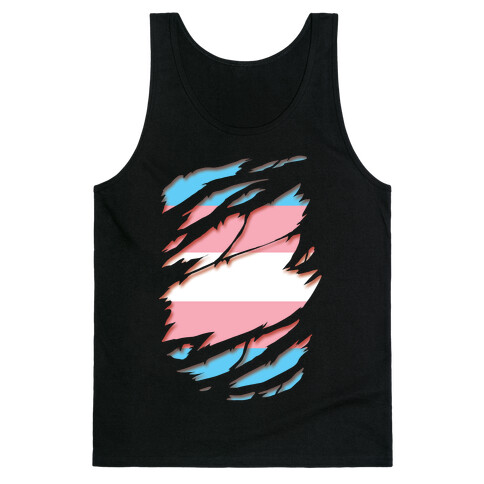 Ripped Shirt: Trans Pride Tank Top