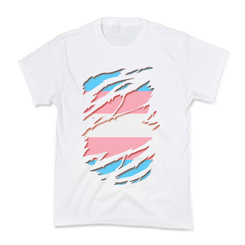 Ripped Shirt: Trans Pride Kids T-Shirt