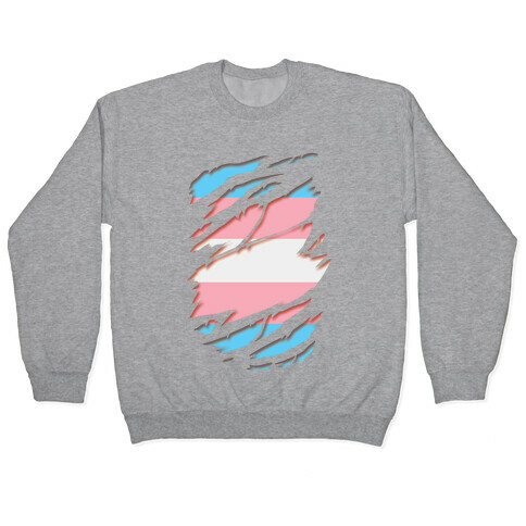 Ripped Shirt: Trans Pride Pullover