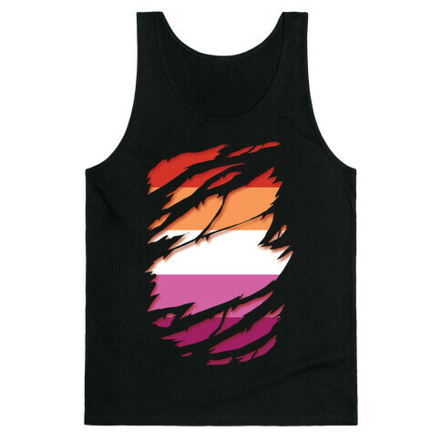 Ripped Shirt: Lesbian Pride Tank Top