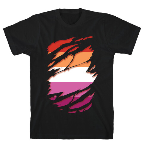 Ripped Shirt: Lesbian Pride T-Shirt