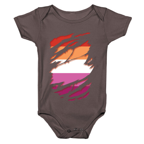Ripped Shirt: Lesbian Pride Baby One-Piece
